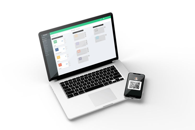 Stylistic Realistic Laptop and Smartphone Mockup