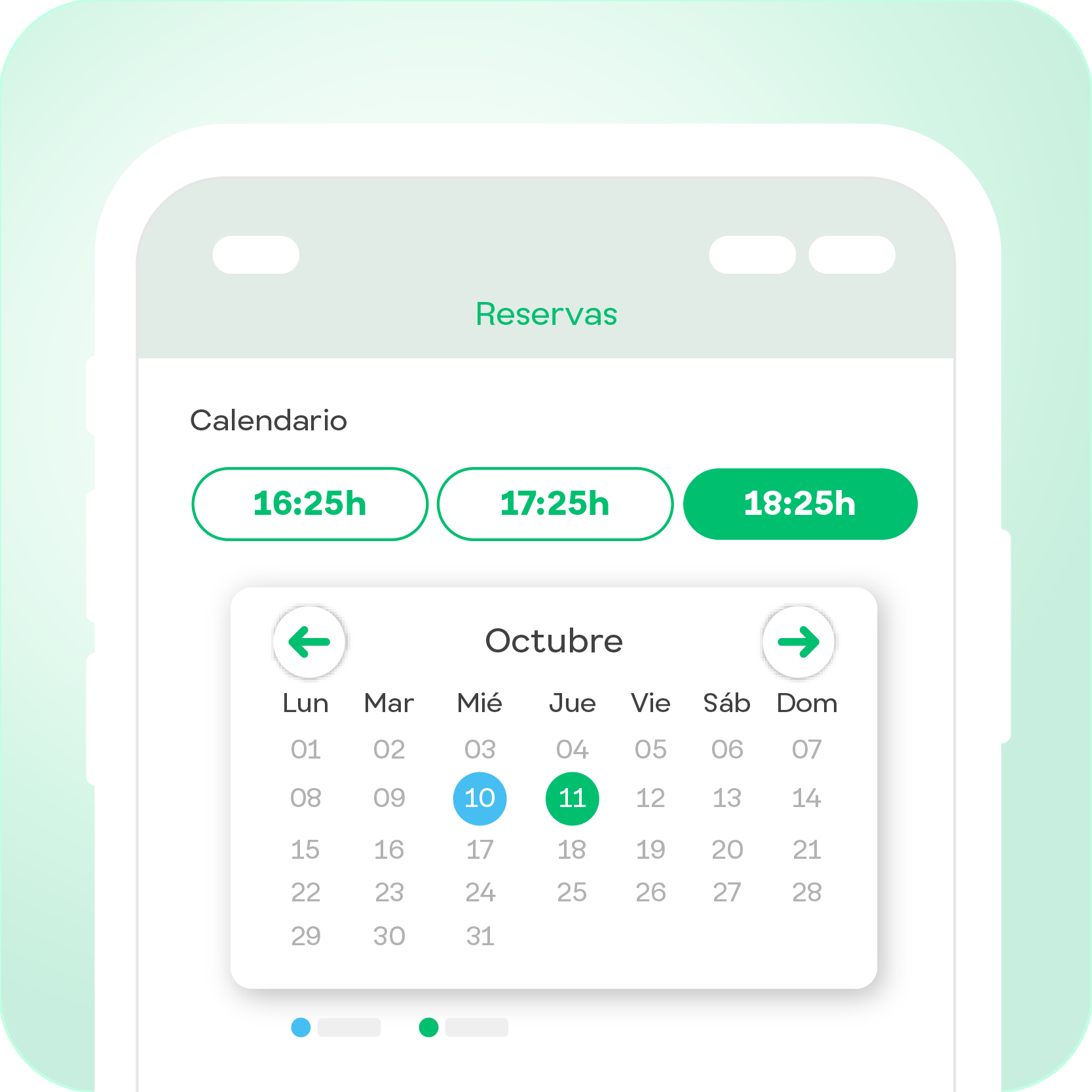 Experiencia de reserva para empleados en BUSUP