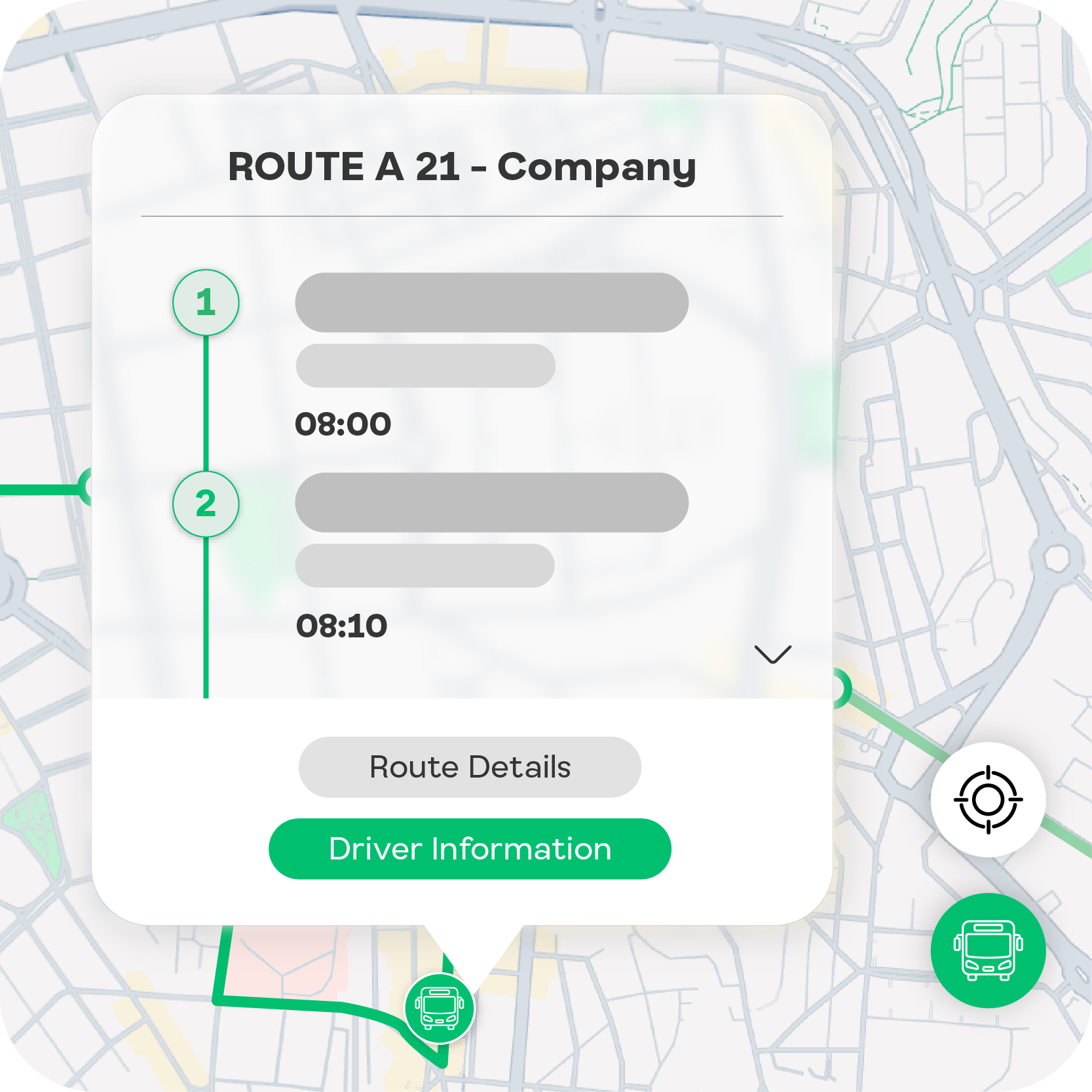 BUSUP employee route visibility